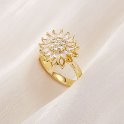Sunflower Spinner Ring
